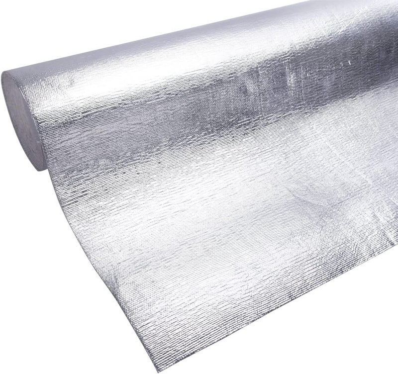 HANSWAY Aluminized Heat Shield Thermal Barrier Adhesive Backed Heat Mat 12''X36'' - Image 3